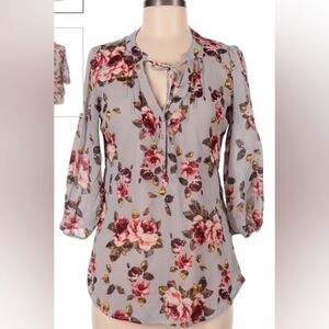 Princess Vera Wang top blouse floral xs Bohemian Feminine Classy Dressy